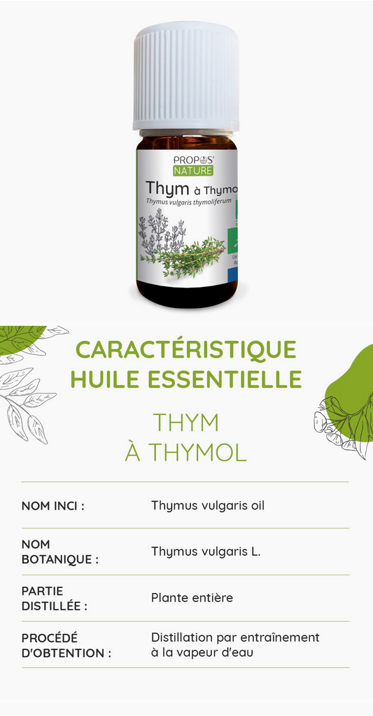 Propos'Nature  Huile Essentielle de Thym à thymol Bio 5ml