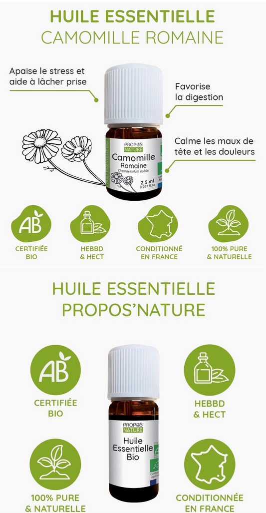 Propos'Nature Huile Essentielle de Camomille Romaine Bio 2,5ml