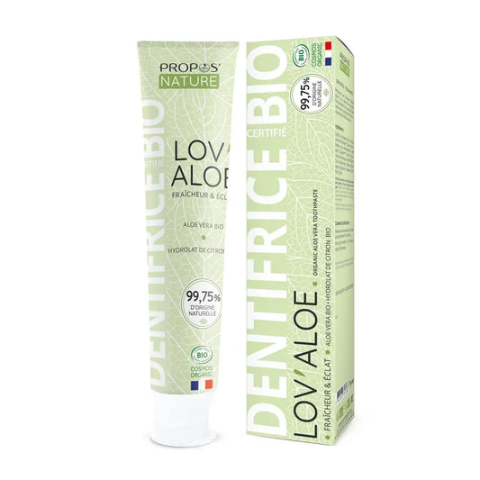 Propos'Nature Dentifrice Bio Lov'aloe-aloe Vera & Citron -sans Fluor- 75ml